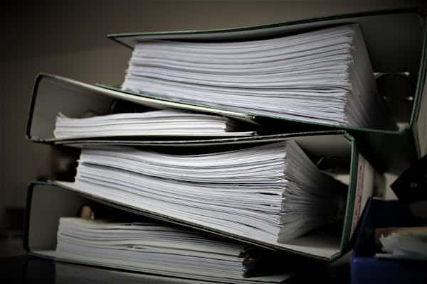 office files document folders